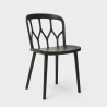 Set 2 Stühle Design Polypropylen quadratischen Tisch 70x70cm beige Saiku Preis