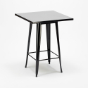  set hoher tisch 60x60cm 4 metallhocker schwarz bar küche bucket black Kauf