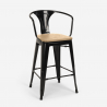  set tisch 60x60cm 4 hocker industrie küche bar bucket top light 