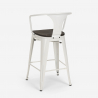 set 4 hocker industriellen holz metall tisch 60x60cm mason wood 