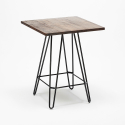 set 4 hocker hoher tisch 60x60cm bar küche mason noix top light 