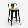 set 4 hocker tisch 60x60cm industrieller stil mason noix steel top light Kauf