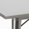 set 4 stühle quadratischer tisch 80x80cm Lix industriestil design wrench 