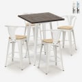 set tisch 60x60cm 4 hocker küche bruck white top light Aktion