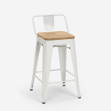 set tisch 60x60cm 4 hocker bar industrie-design rough white Eigenschaften