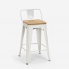 set tisch 60x60cm 4 hocker bar industrie-design rough white Eigenschaften