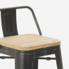 set tisch 60x60cm hoch 4 vintage hocker bar industriellen rhodos Eigenschaften