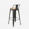 set tisch  60x60cm 4 hocker vintage industriestil rhodes noix Lagerbestand