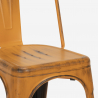 set esstisch tisch 80x80cm 4 stühle holz metall vintage burton black 