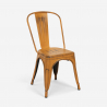 set esstisch tisch 80x80cm 4 stühle holz metall vintage burton black 