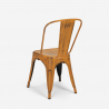 set esstisch tisch 80x80cm 4 stühle holz metall vintage burton black 