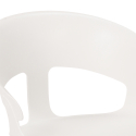 Set Esstisch Tisch 80x80cm 4 Stühle Design Holz Metall  Reeve White 