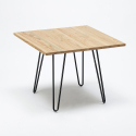set  tisch 80x80cm  4 stühle küche bar vintage metall holz hedges light Kauf