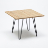 set  tisch 80x80cm  4 stühle küche bar vintage metall holz hedges light Kauf
