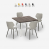 set quadratischer tisch 80x80cm 4 stühle  küche bar design howe light Sales
