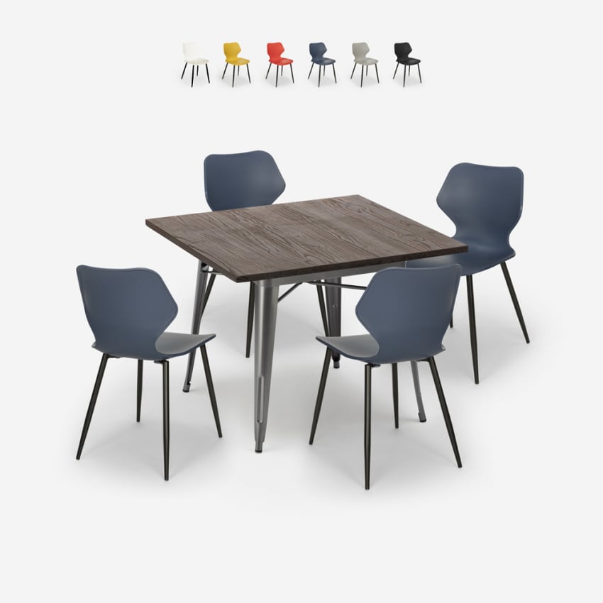 set tisch 80x80cm 4 stühle modernes design bar küche howe Angebot set tisch 80x80cm 4 stühle modernes design bar küche howe Angebot