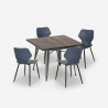 set tisch 80x80cm 4 stühle modernes design  bar küche howe Eigenschaften