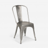 set tisch 80x80cm 4 stühle bar küche industrie vintage almond 