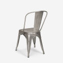 set tisch 80x80cm 4 stühle bar küche industrie vintage almond 