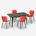 set rechteckiger tisch 120x60cm 4 stühle industriedesign bantum Kosten
