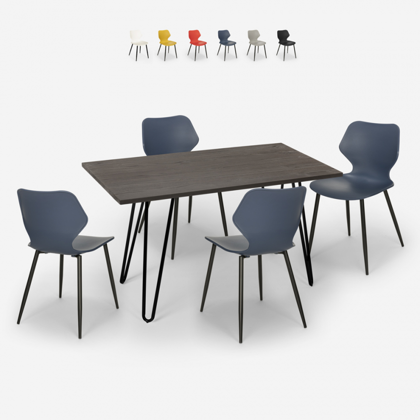 set tisch 120x60cm 4 stühle design  küche esszimmer palkis Angebot