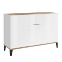 Moderne Design-Anrichte 120x40cm mit 3 Türen und Schublade für Wohnzimmer Rachel Wood Angebot