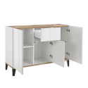 Sideboard 120x40cm modernes Design 3 Türen Schublade Wohnzimmer Rachel Wood Sales