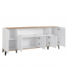 Moderne Design-Sideboard 200x40cm 5 Türen Klappfach Stephanie Wood Sales
