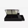 Bett Doppelbett Polsterbett hochklappbar 160x200 cm mit Bettkasten Design Steyr King Lagerbestand
