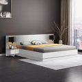 Bett Doppelbett Polsterbett hochklappbar 160x190 cm mit Bettkasten mit 2 Nachttischen im modernen Design Schwaz Aktion