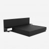 Bett Doppelbett Polsterbett hochklappbar 160x190 cm mit Bettkasten mit 2 Nachttischen im modernen Design Schwaz 