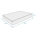 Doppelmatratze 160x190 Memory Foam 23 cm, hypoallergen, Leaf Extra 