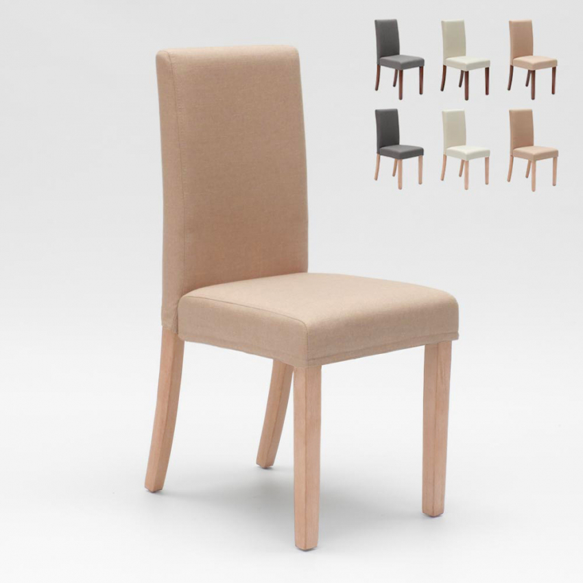 Gepolsterter Stuhl mit Bezug im Henriksdal-Stil für Restaurant aus Holz Comfort Luxury Maße