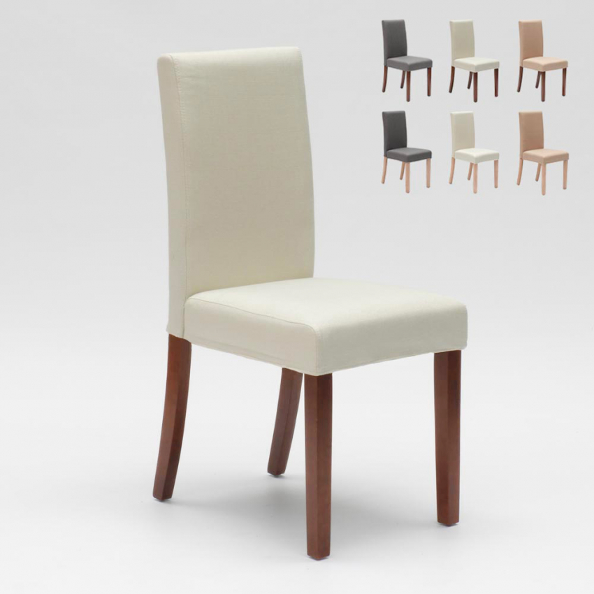 Gepolsterter Stuhl mit Bezug im Henriksdal-Stil für Restaurant aus Holz Comfort Luxury 