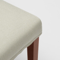 Gepolsterter Stuhl mit Bezug im Henriksdal-Stil für Restaurant aus Holz Comfort Luxury 