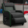 Verstellbarer Gaming Stuhl mit Fußstütze Kunstleder Challenge Sales