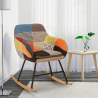 Schaukelstuhl in modernem Patchwork Design aus Stoff Woodpecker Katalog