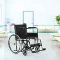 Violet Faltbarer Rollstuhl aus Stahl 15 kg für behinderte und ältere Menschen Lagerbestand