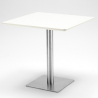set 4 stühle bar restaurants couchtisch horeca 90x90cm weiß just white 