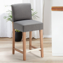 Holzbar und Küchenhocker aus 63cm Höhe Design Comfort L Maße