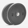 2 x Olympische Hantelscheiben 10 kg Gummi Cross-Training Bumper HD Aktion