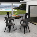 Tisch Viereckig 60x60 Zentraler Fuß Bars Bistros Horeca Angebot