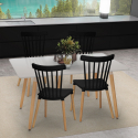 Weißes Esstischset 120x80cm 4 Stühle Designküche Restaurant Bounty Rabatte