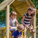 Kinderspielplatz aus Holz mit Spielturm und Rutsche Carol-1 Rabatte