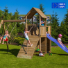 Holz-Spielplatz für den Garten - Turm mit Rutsche, Schaukel, Kletterwand Carol-3 Verkauf