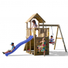 Holz-Spielplatz für den Garten - Turm mit Rutsche, Schaukel, Kletterwand Carol-3 Angebot