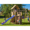 Holz-Spielplatz für den Garten - Turm mit Rutsche, Schaukel, Kletterwand Carol-3 Katalog