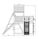 Holz-Spielplatz für den Garten - Turm mit Rutsche, Schaukel, Kletterwand Carol-3 Kauf