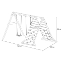 Doppelschaukel mit Klettergerüst für den Garten – Holzspielplatz für Kinder Spider King Kosten