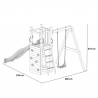 Kletterrutsche Schaukel Sandkasten Kinder Spielplatz für Garten Funny-3 Kosten